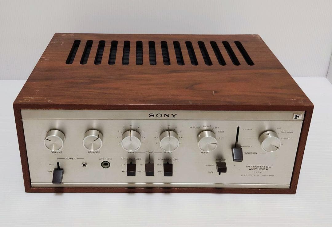 ソニー SONY プリメインアンプ TA-1120A ウッドケース付 ジャンク