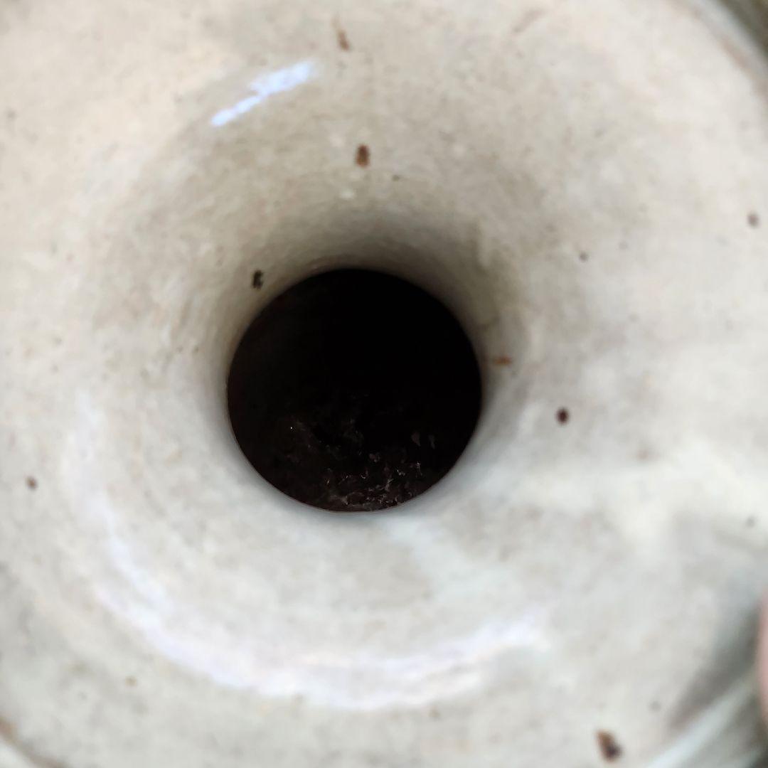 美術品 大堀 相馬焼 松永窯 耳付き花瓶(特大)