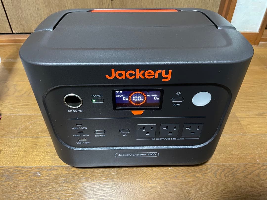 発電機・ポータブル電源 Jackery Explorer 1000 + SolarSaga 100
