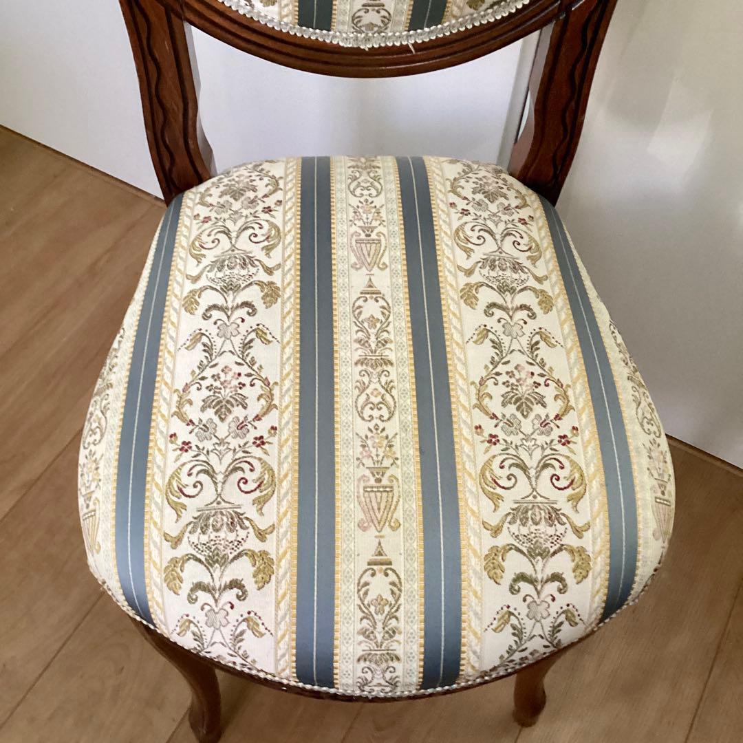 イタリア アンティーク ドールチェア ダイニングチェア 椅子 ロココ 姫系