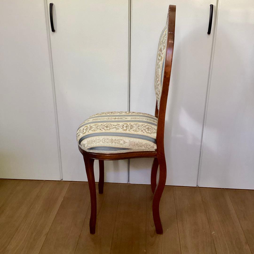 イタリア アンティーク ドールチェア ダイニングチェア 椅子 ロココ 姫系