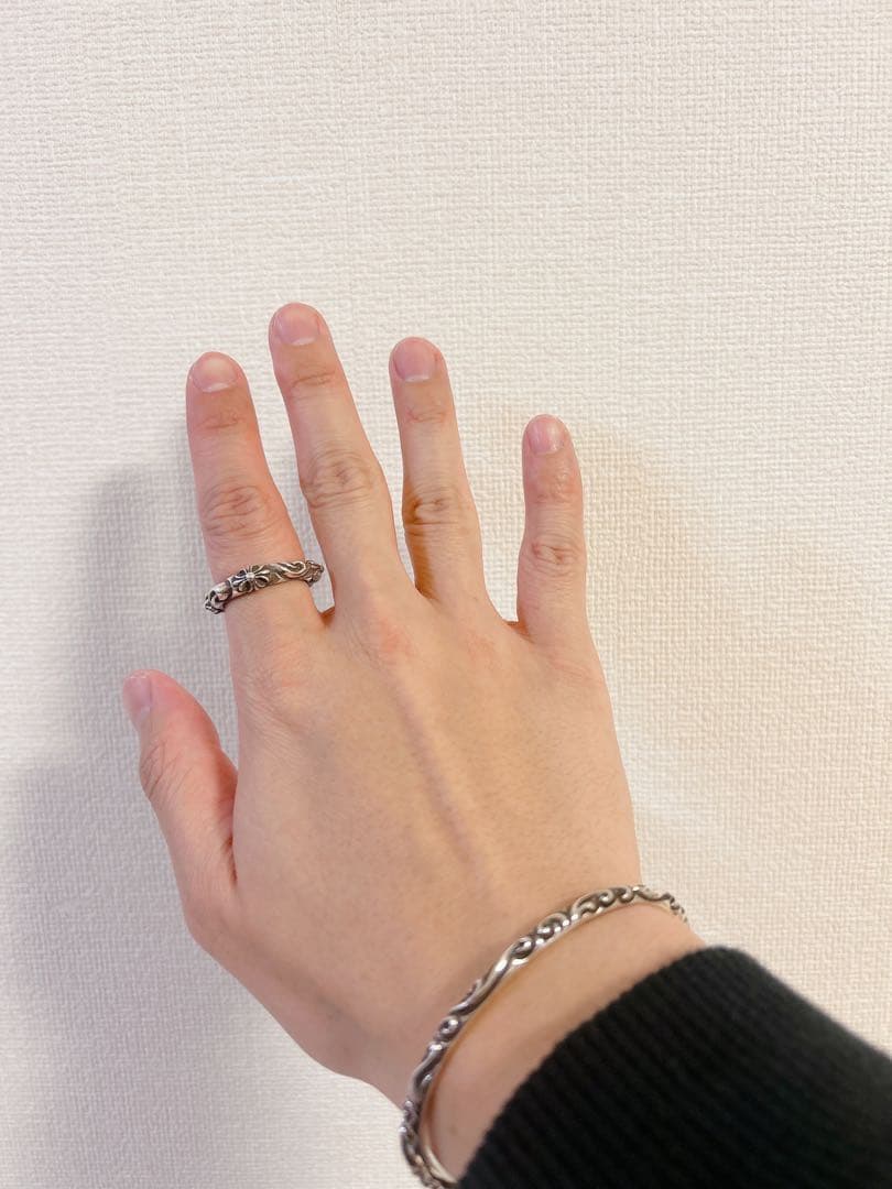 Chrome Hearts クロムハーツ スクロールバンド　バングル シルバー