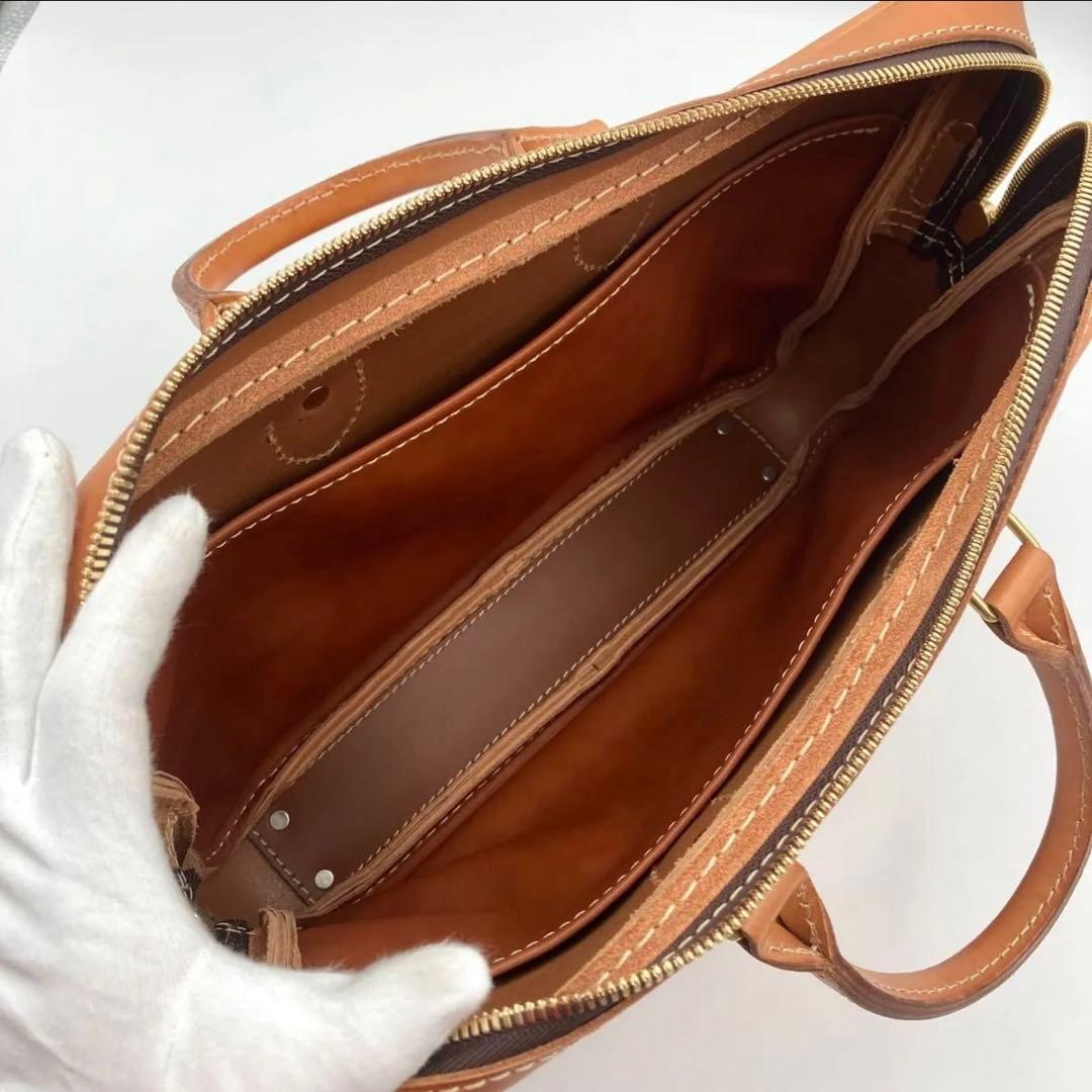 ヘルツ HERZ BW-15 Mサイズ キャメル 2wayビジネスバッグ