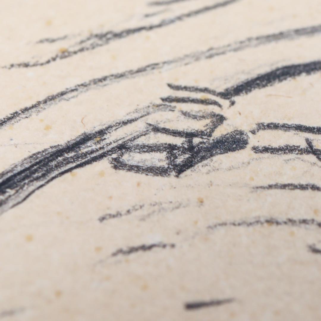 三津海岸からの富士 スケッチ 額装