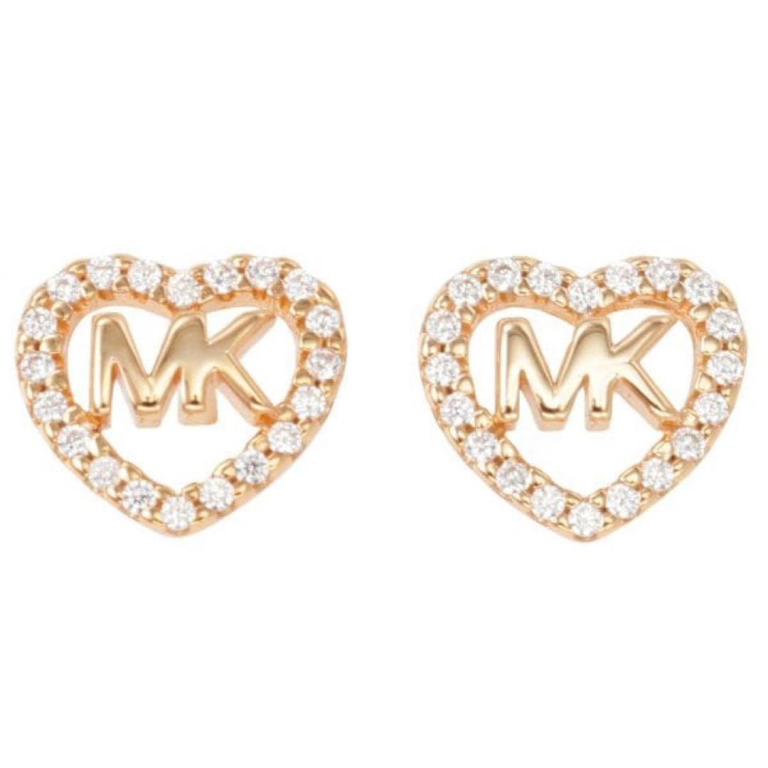 【値下げ可】MICHEAL KORS マイケルコース ハートピアスピンクゴールド