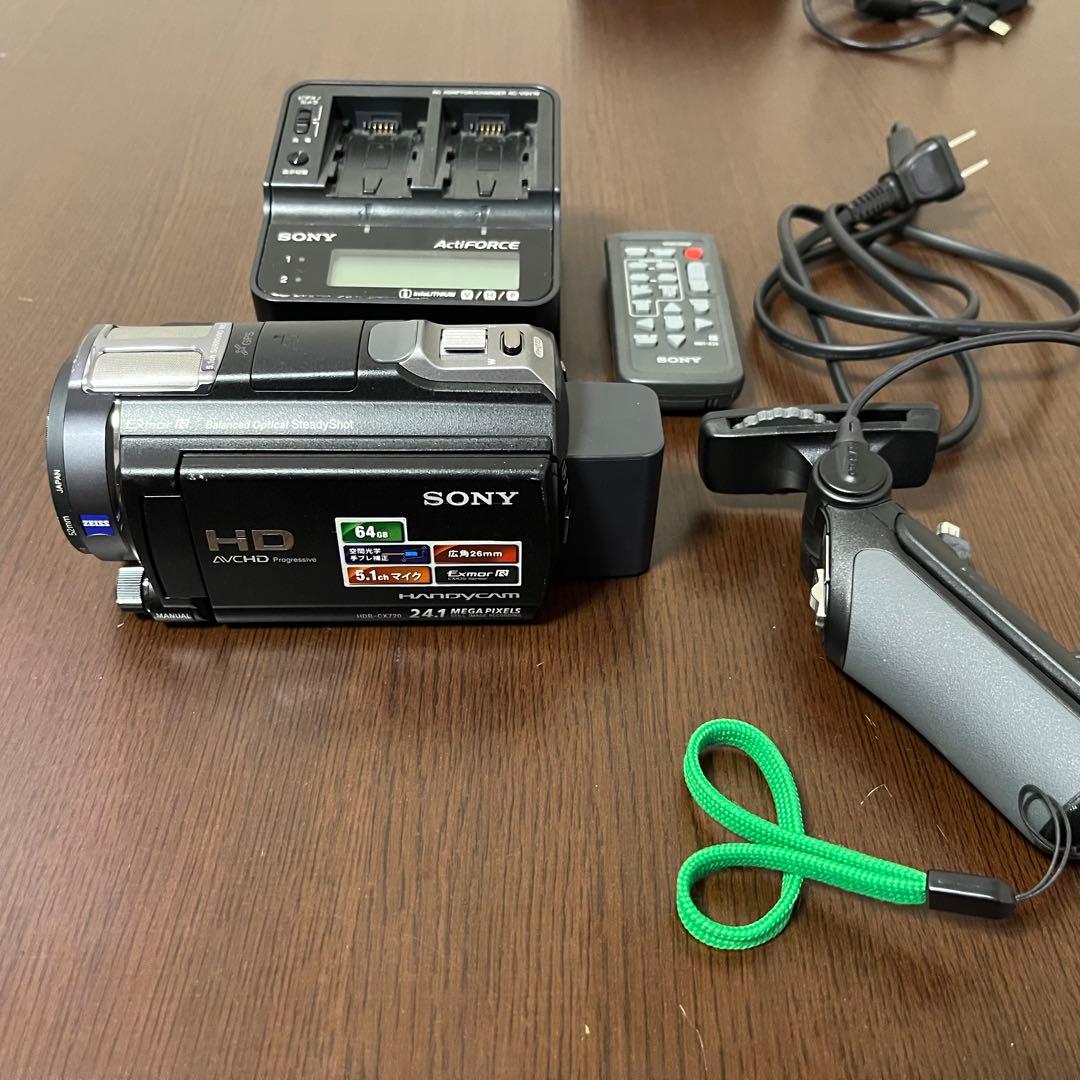 SONY HDR-CX720Vビデオカメラ　バッテリーチャージャー付