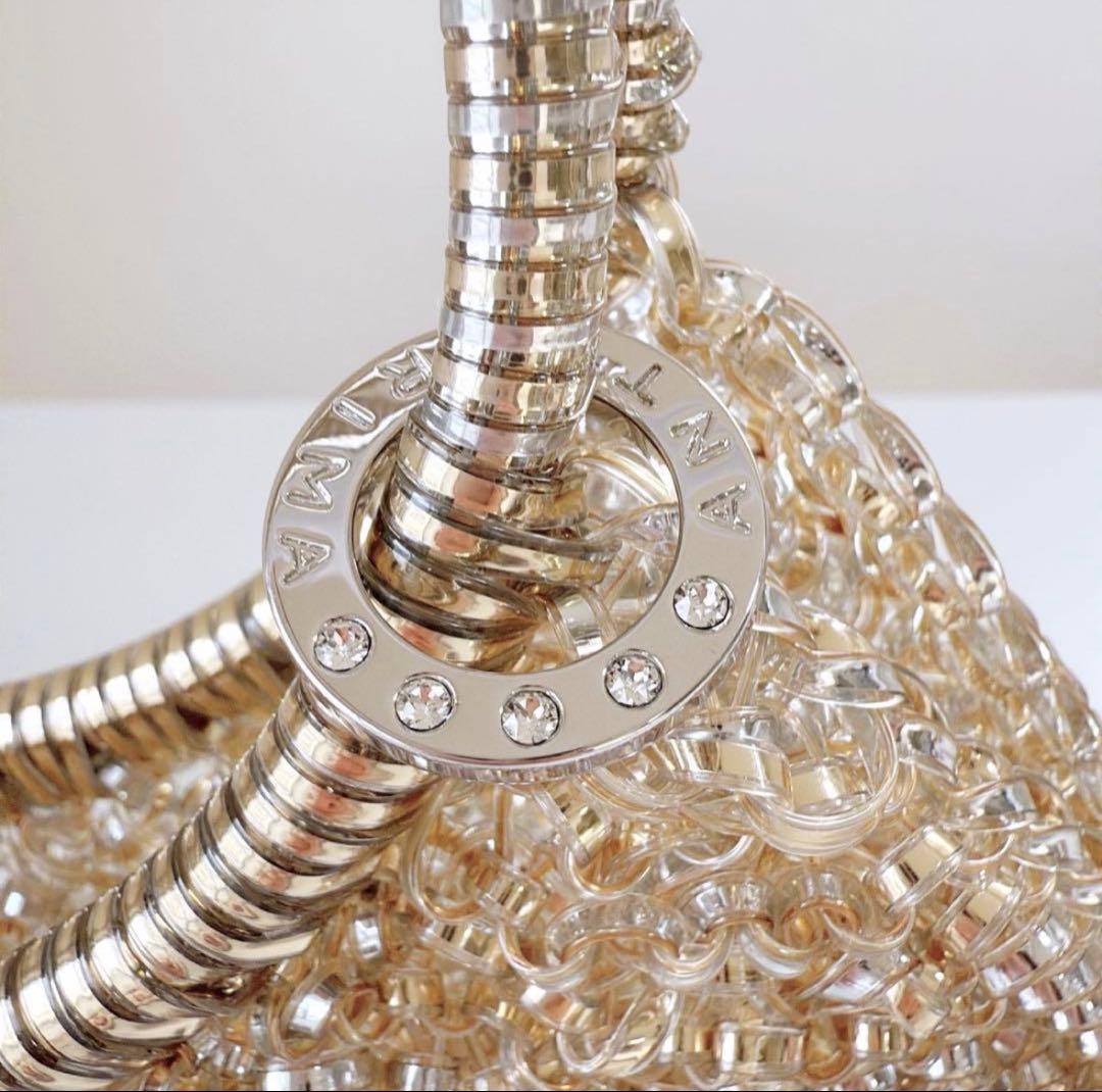 ANTEPRIMA アンテプリマ スタンダードラウンド横型　シルバーゴールド