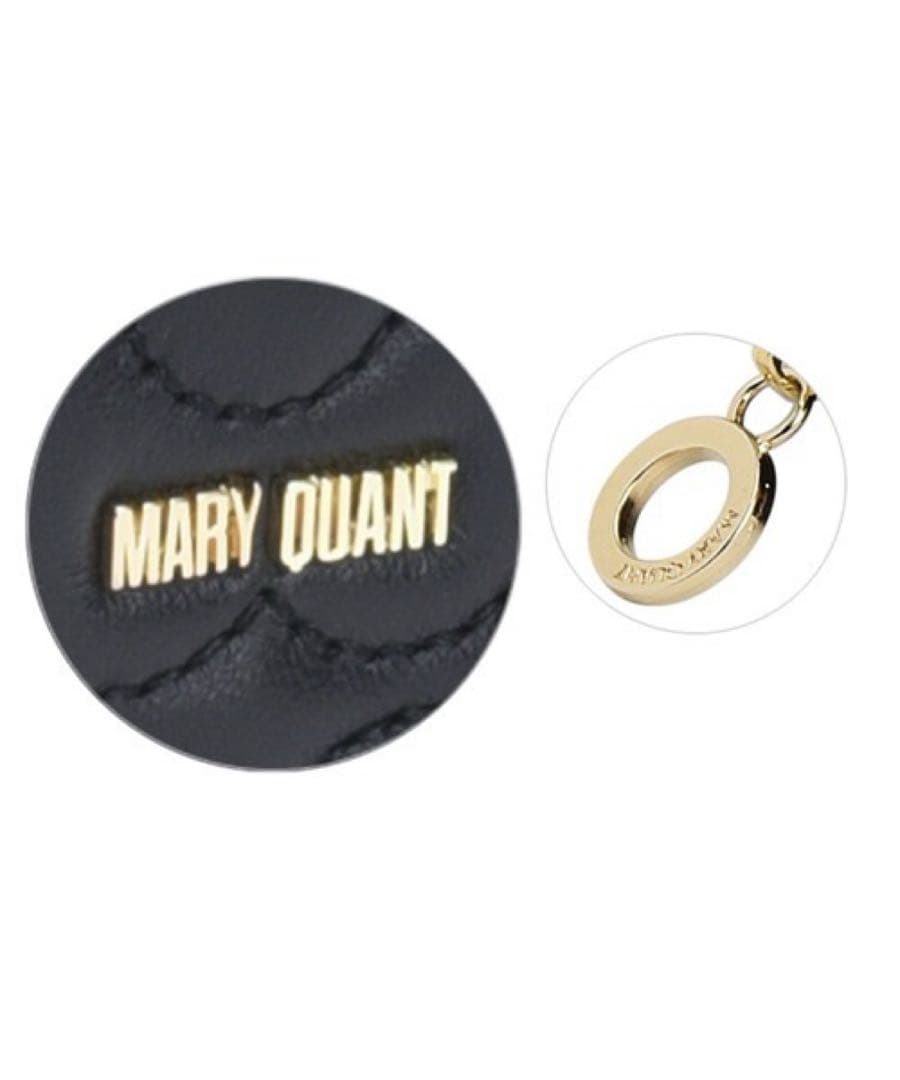 【未使用品】 MARY QUANTキルトフォームデイジー ウォレット ブラック