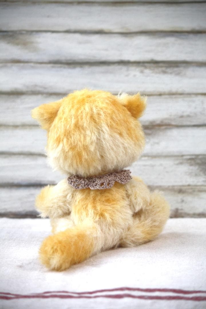 アートドール　テディベア　ハンドメイド　ぬいぐるみ　子猫