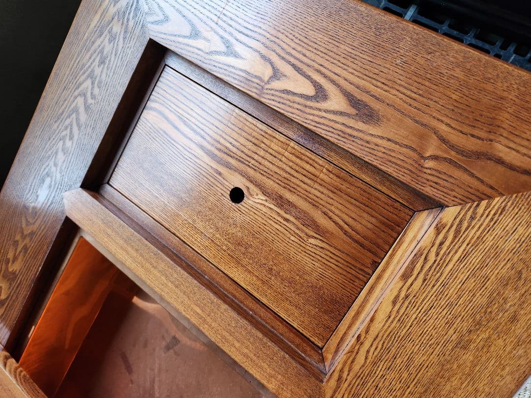 長火鉢美品✨囲炉裏テーブル昭和レトロ火鉢古民家家具希少い草座布団付き