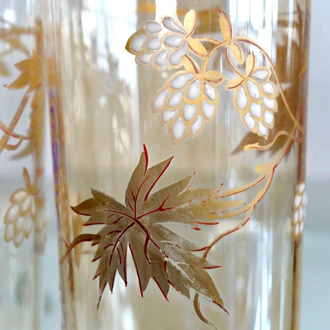 ぷっちまま★オールドバカラ 香水瓶M＆ラスター彩エナメル彩グラス2客