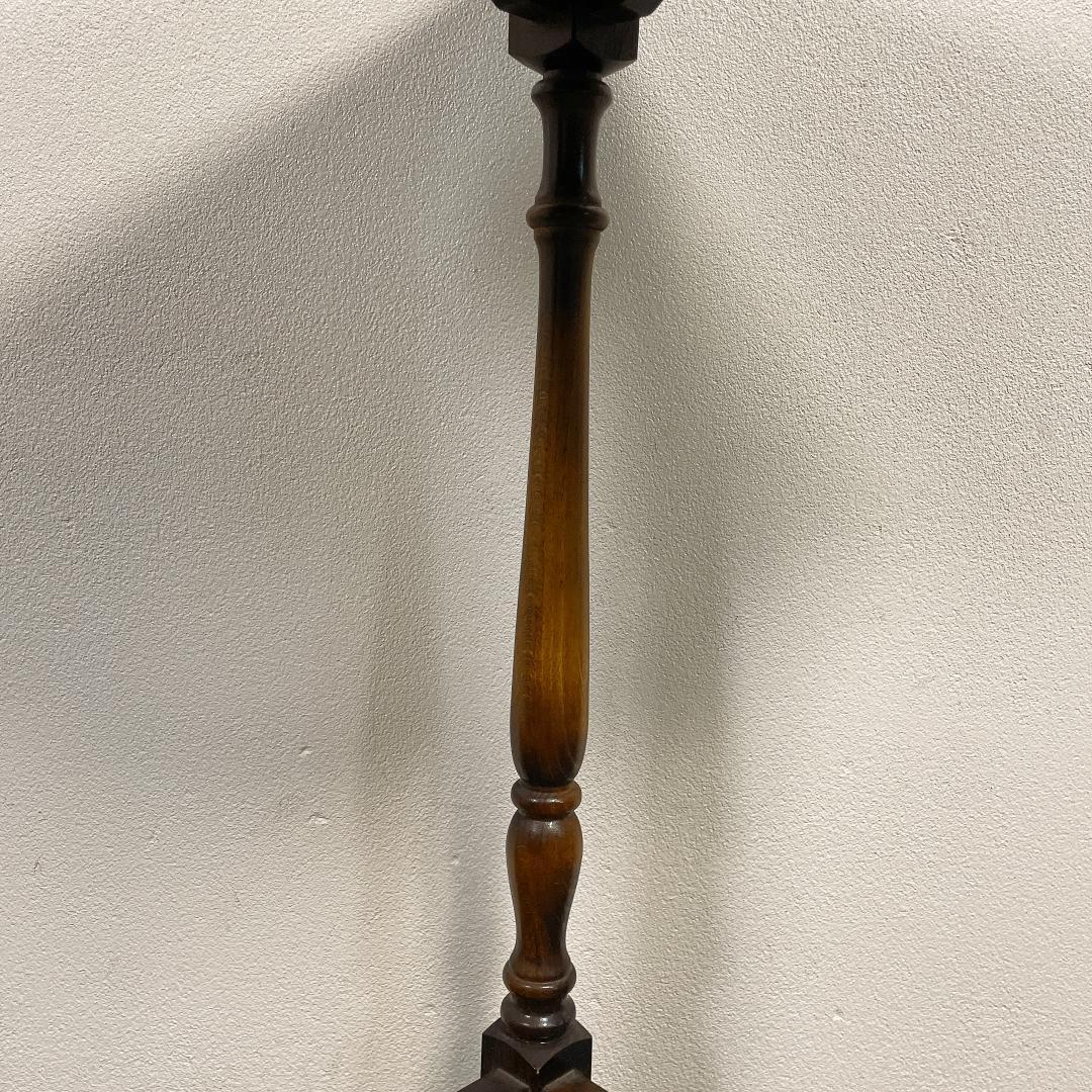 カリモク コロニアル コーナーラック アンティーク ビンテージ ラック ろくろ脚