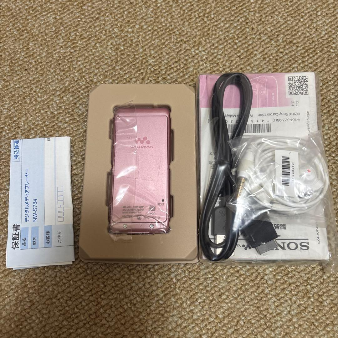 SONY ウォークマン NW-S784 8GB ライトピンク イヤホン・ケース付