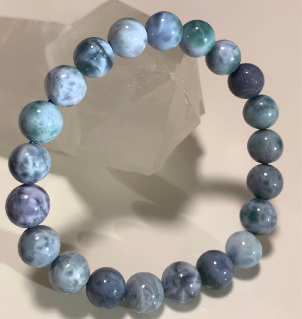 ❣️高品質★模様しっかり❣️ パープルラリマー　ブレス　ドミニカ産