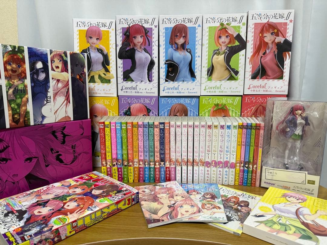 五等分の花嫁 1～14巻 全巻収納ボックス フィギュア 特典付き まとめ売り