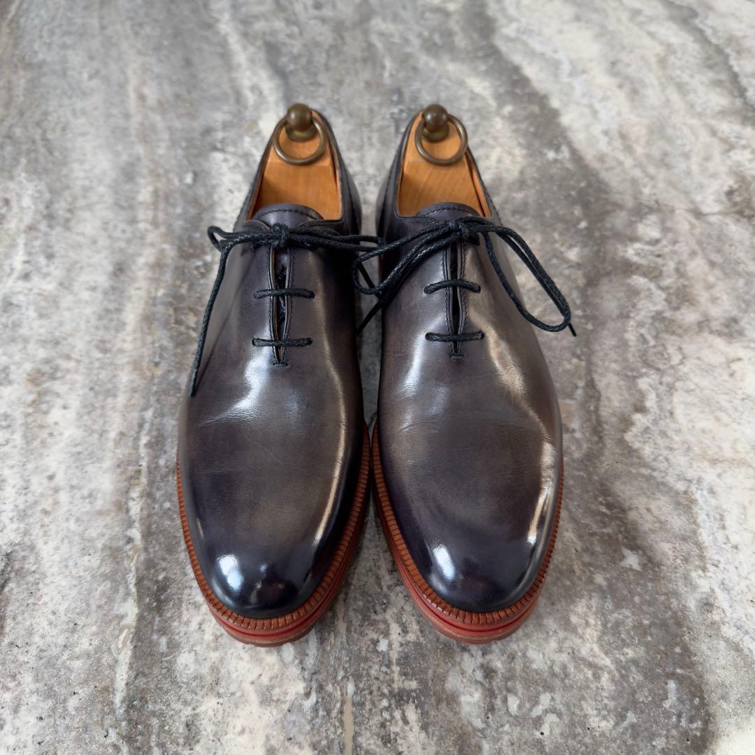 定価32.2万円 ベルルッティ 限定 アレッシオ ブルーパティーヌレザーシューズ