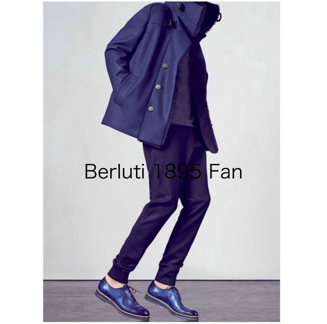 定価32.2万円 ベルルッティ 限定 アレッシオ ブルーパティーヌレザーシューズ