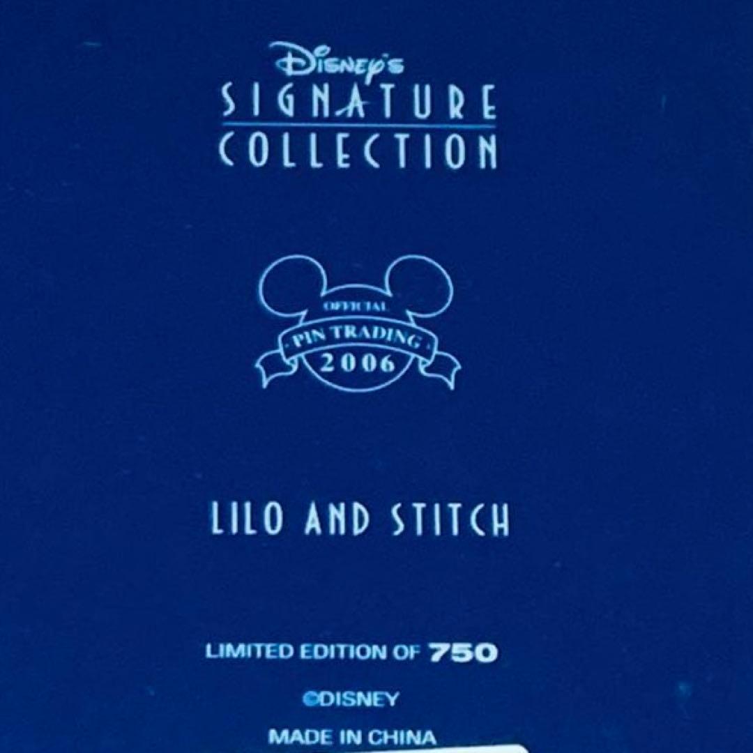 【海外ディズニー】LE750 リロ　& スティッチ 缶ケース入り　ピンバッジ