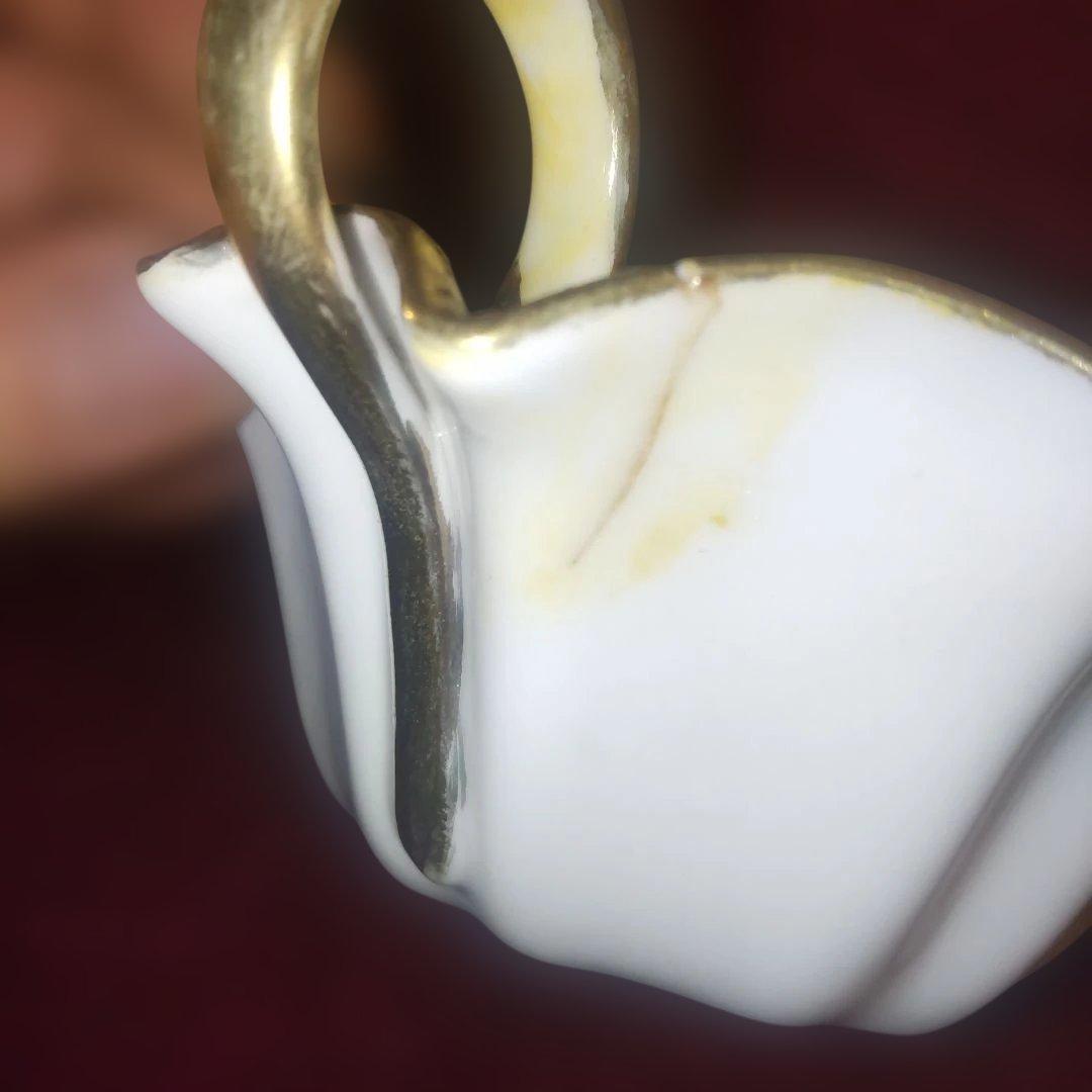 希少 アンティーク オールドノリタケメイプルリーフ 金盛りビジュー器