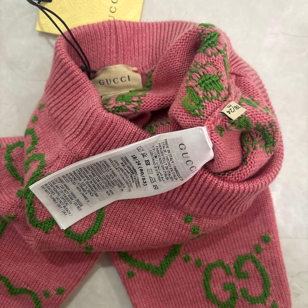 週末限定値下げ！GUCCI ピンク GGロゴ ハート レギンス