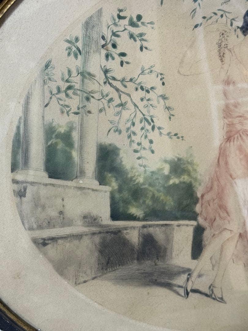 ルイ・イカール　Louis Icart エッチング　サイン入り1931　女性像