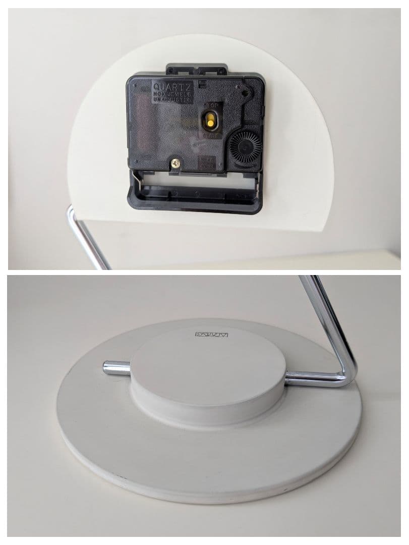 80s canetti カネッティ Peacock clock 置き時計 箱付