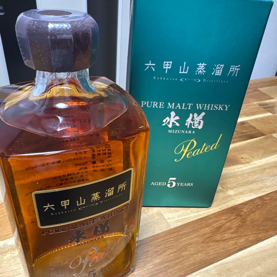 六甲山蒸溜所 水楢 Peated 720ml 42%