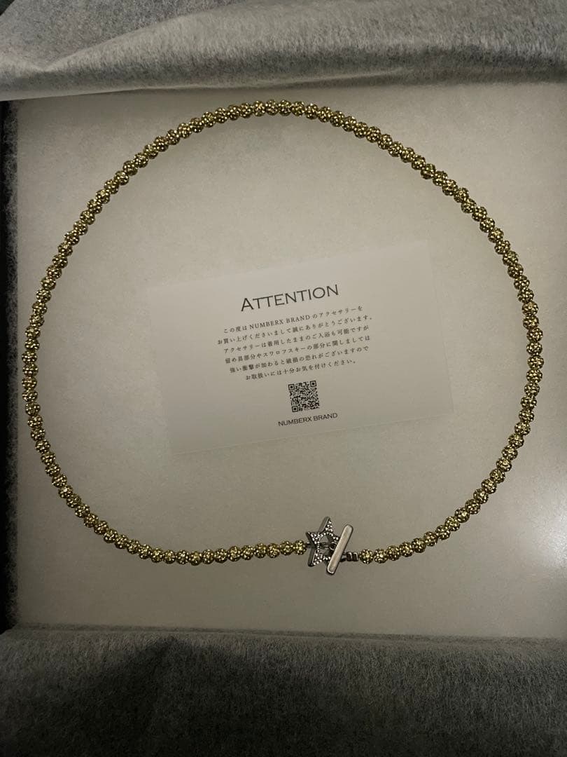 新品　NUMBERX BRAND　ネックレス イエローゴールド
