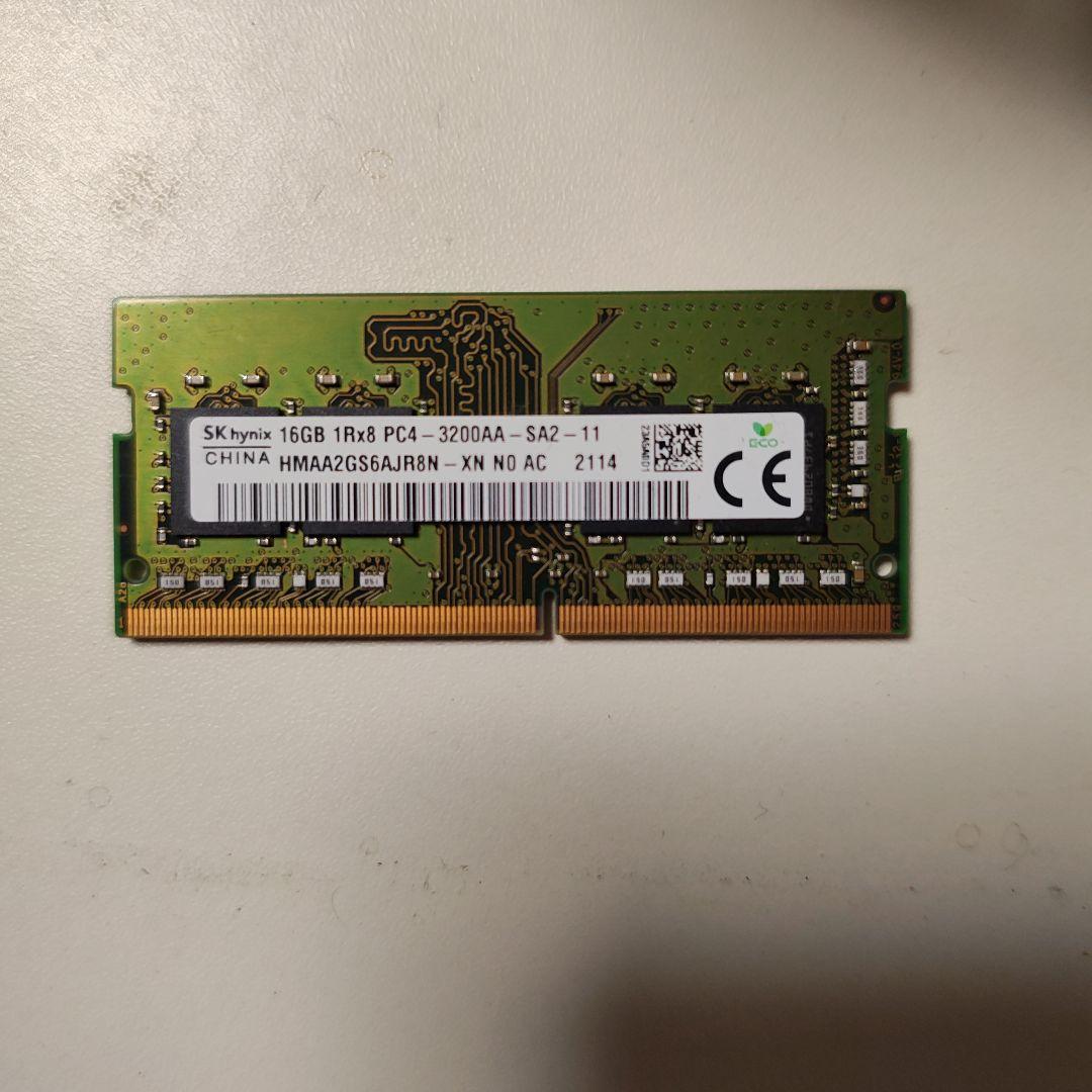 SK hynix 16GB DDR4 3200AA ノート用メモリー