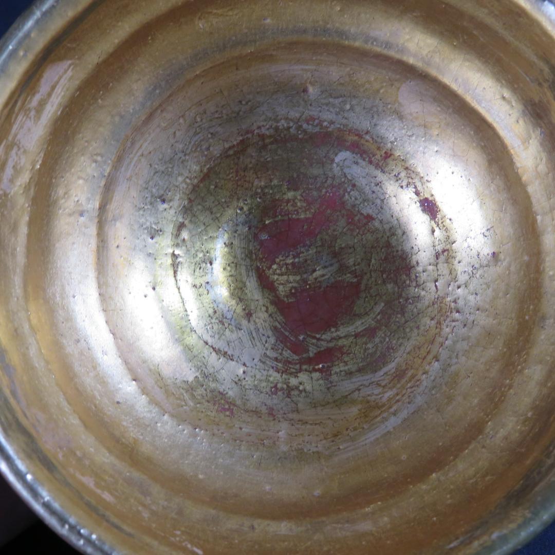 嶋台茶碗 金銀 松楽 楽茶碗 茶碗 茶道具 茶器 抹茶碗 木箱 共箱