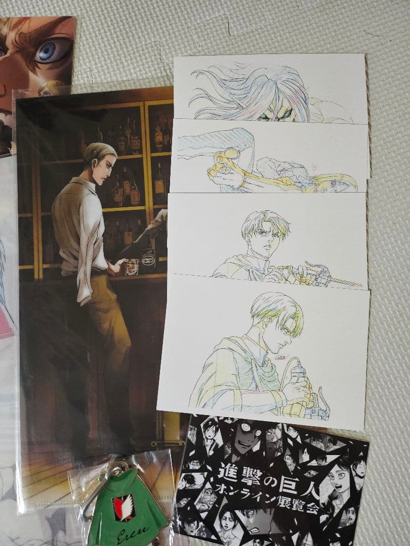 進撃の巨人 リヴァイ エレン ミカサ アルミン ジャン クリアファイル 色紙