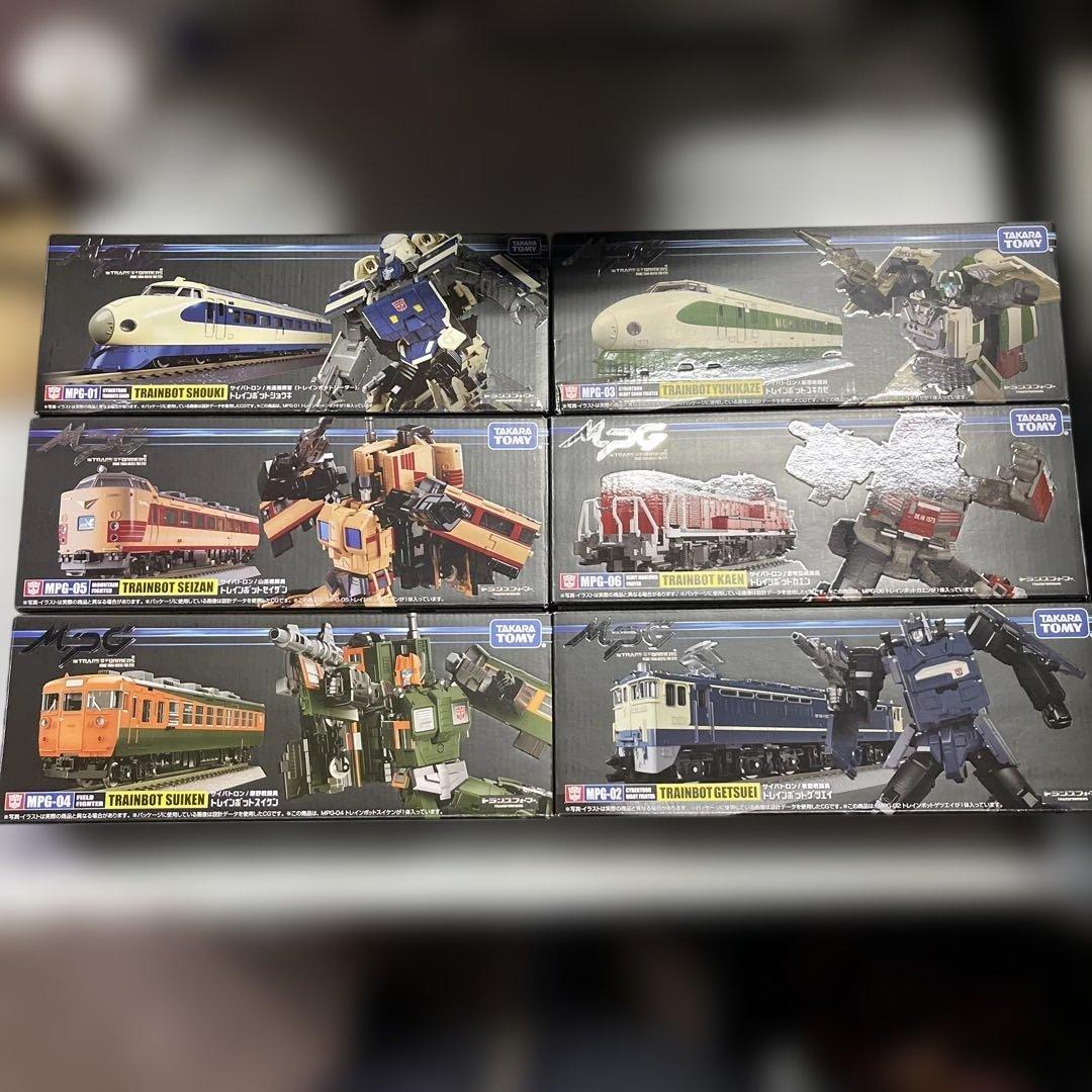 新品未開封　タカラトミー　トランスフォーマー　MPGトレインボット全６種セット