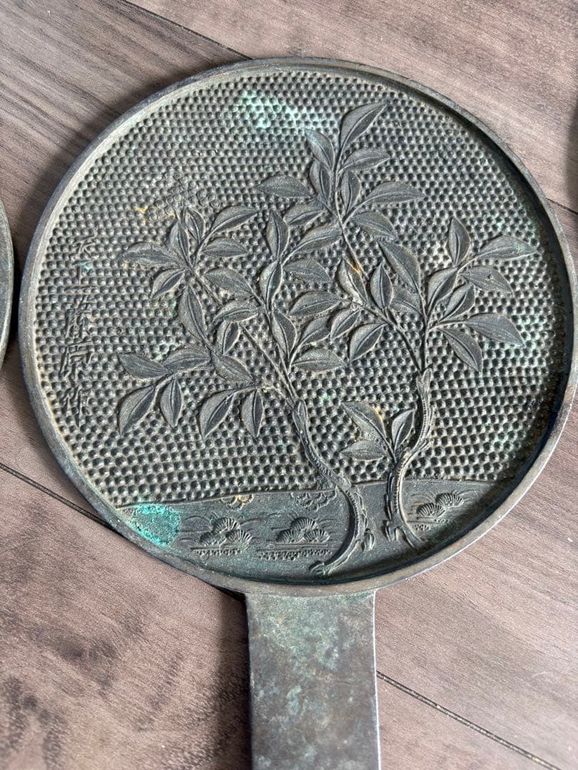 江戸時代和鏡　銅鏡 古銅製 時代物