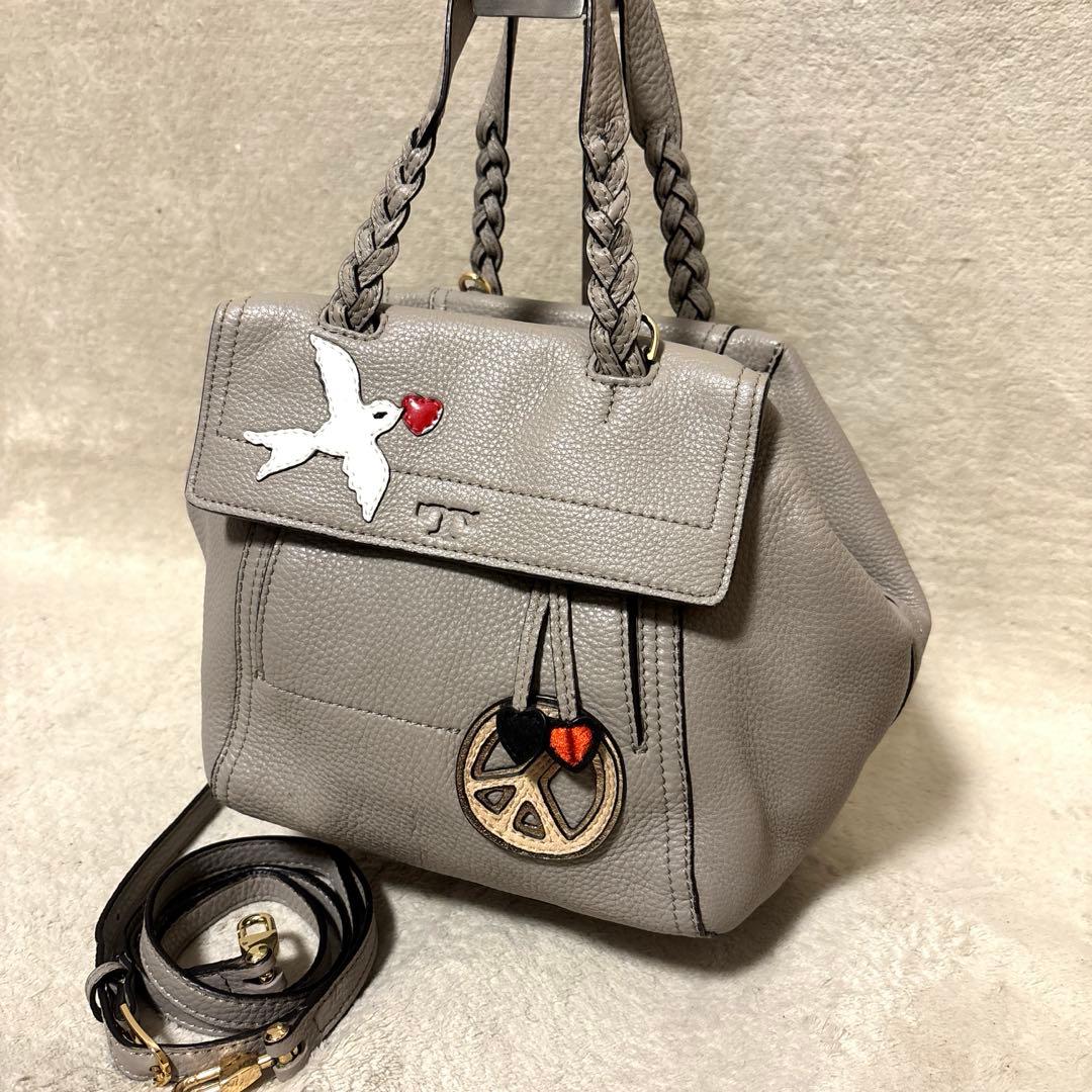美品⭐️TORY BURCH PEACE&LOVE 2way ショルダーバック