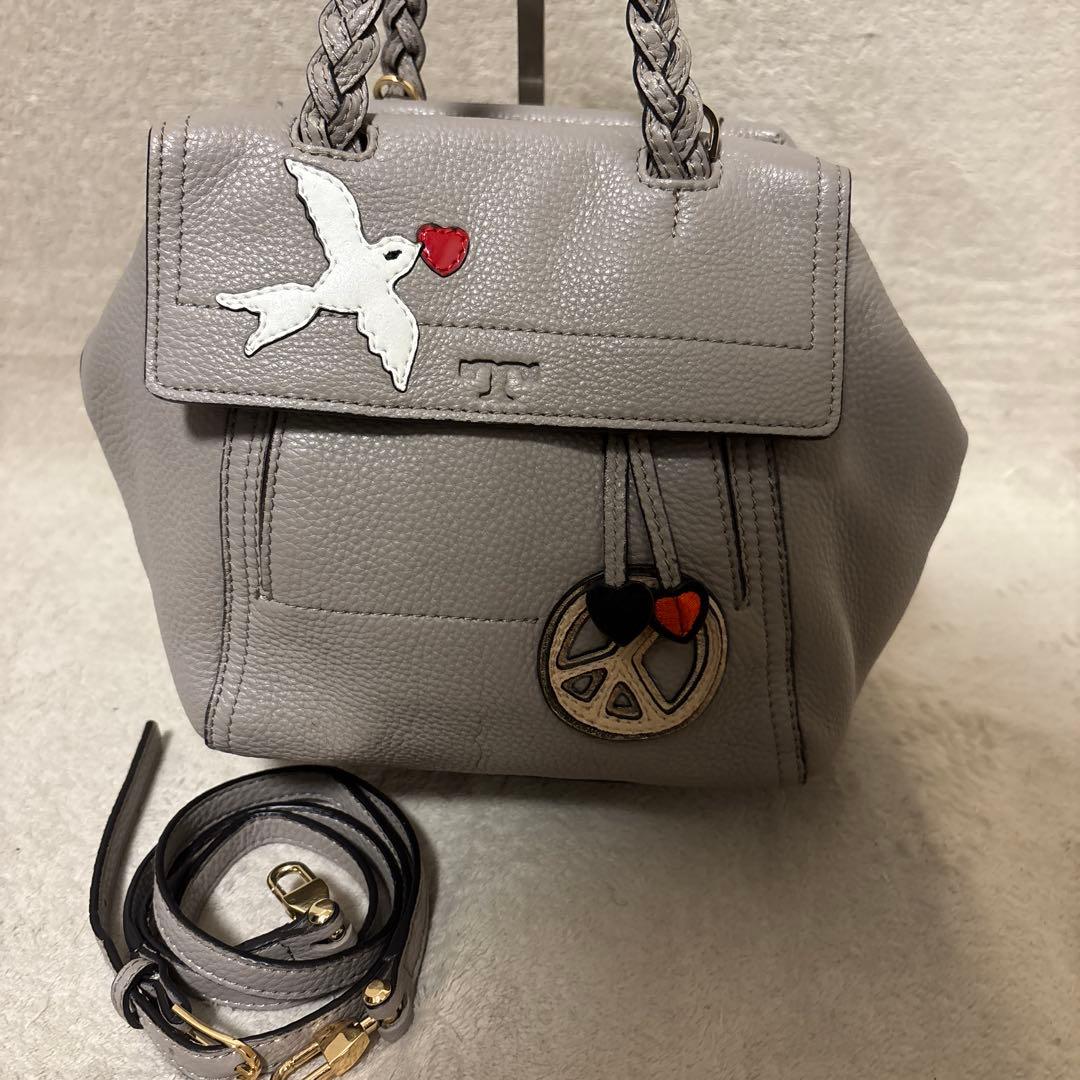 美品⭐️TORY BURCH PEACE&LOVE 2way ショルダーバック