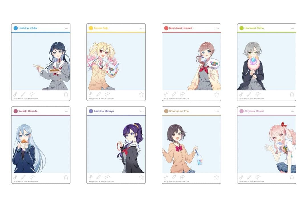 プロセカ　神山高校文化祭　缶バッジ　アクリルカード　色紙　B未開封各1BOX