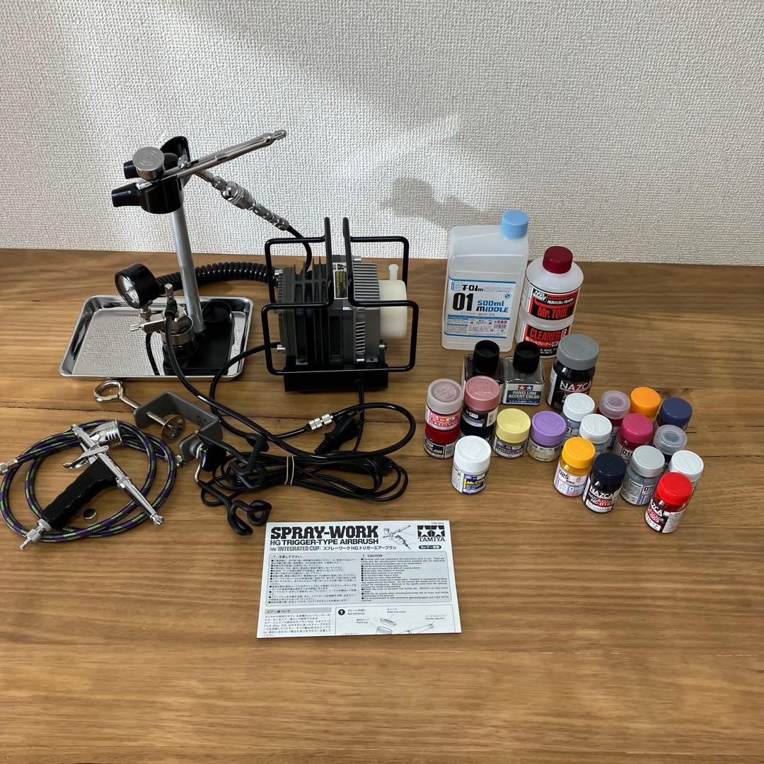 クレオス Mr.リニアコンプレッサーL5&レギュレーター エアブラシセット