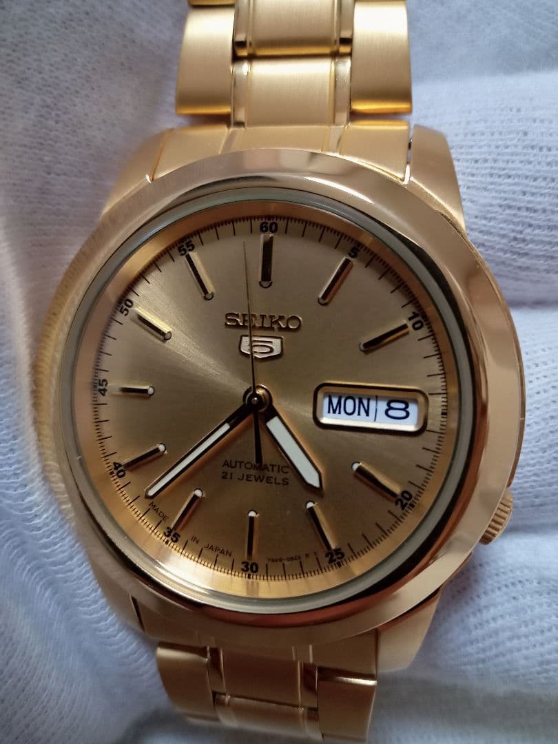 【けん】SEIKO　機械式自動巻　AUTOMATIC　フルゴールド　美品