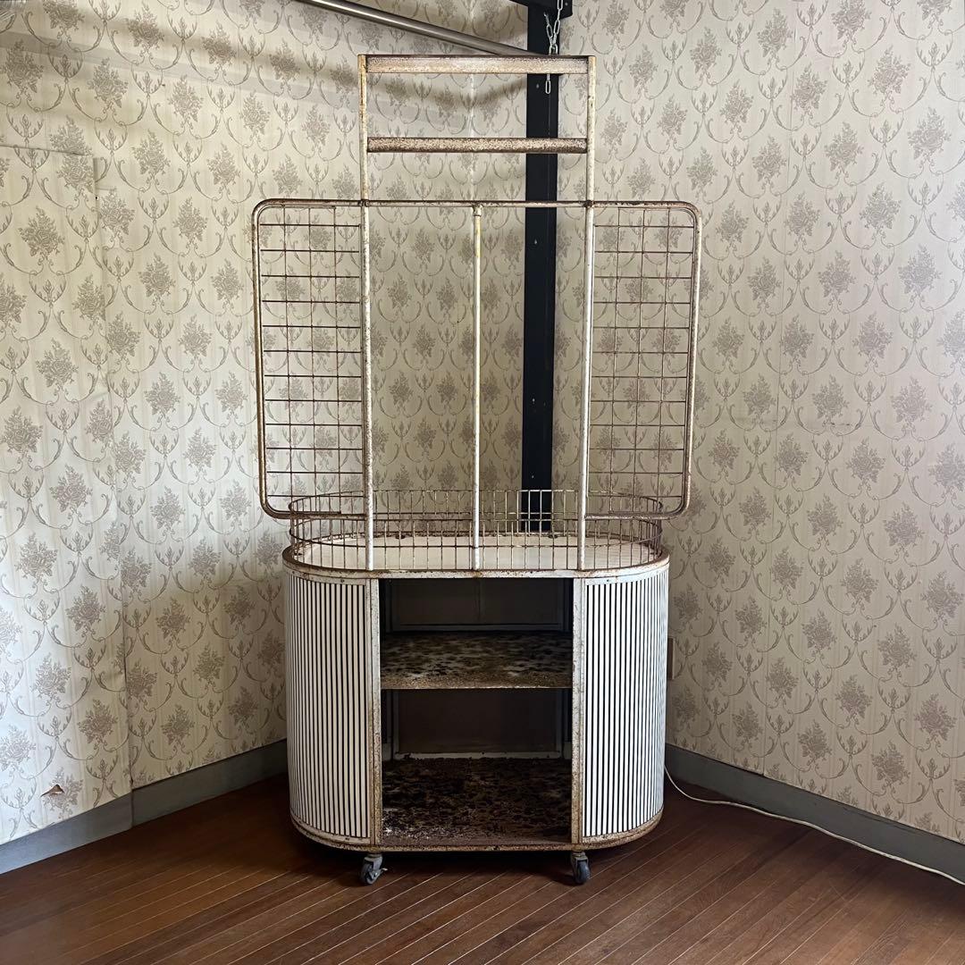 【アンティーク】昭和レトロ フジカラー 店舗用 什器 陳列棚 ノベルティ 古道具