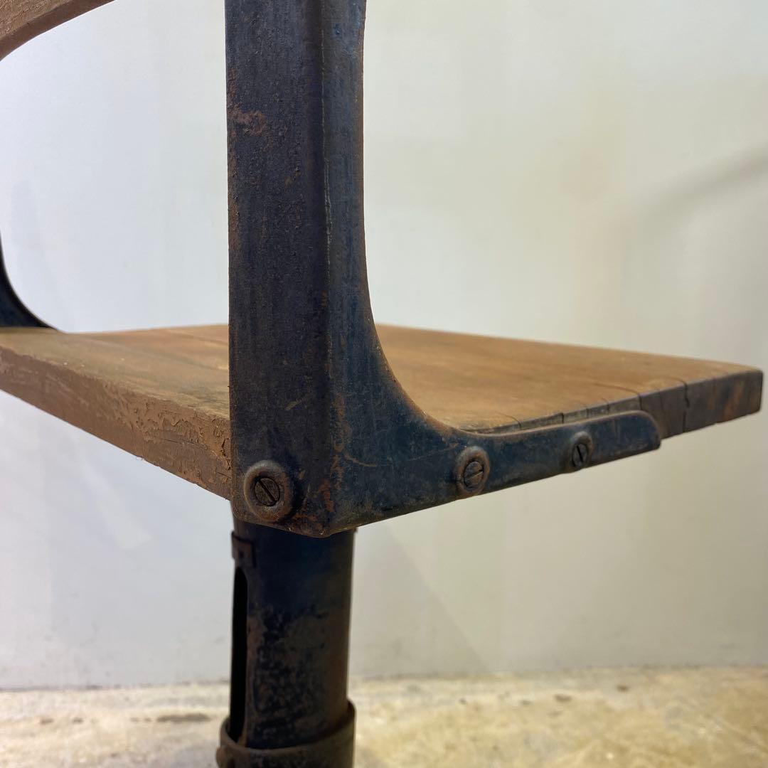木×鉄椅子 アイアン×ウッドチェア ビンテージ