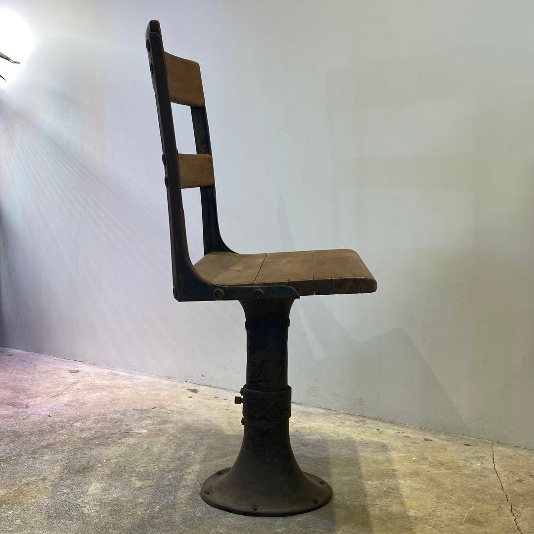 木×鉄椅子 アイアン×ウッドチェア ビンテージ