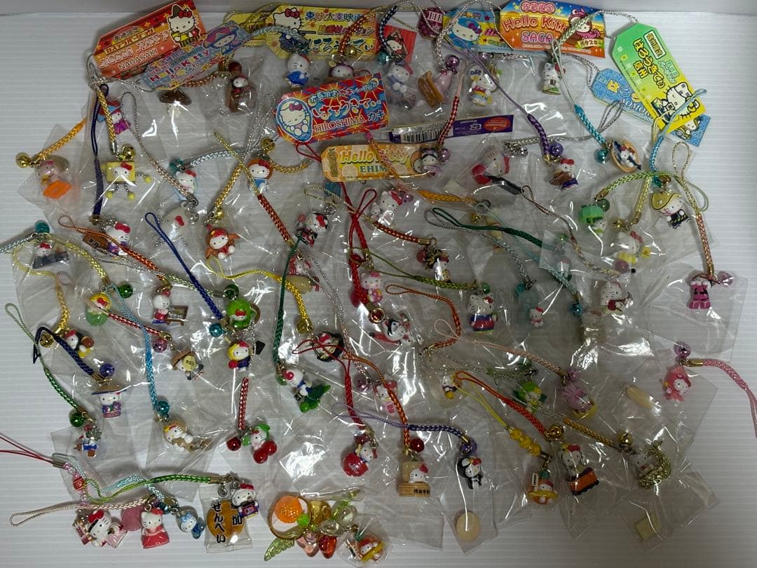 ハローキティ 根付け ストラップ 65種セット ご当地
