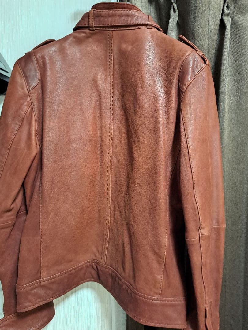 Cathy Jane レザーシングルライダースジャケット