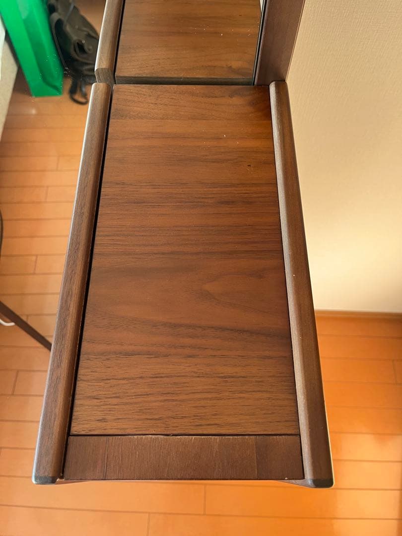 引き出し付きスリムドレッサー　全身鏡