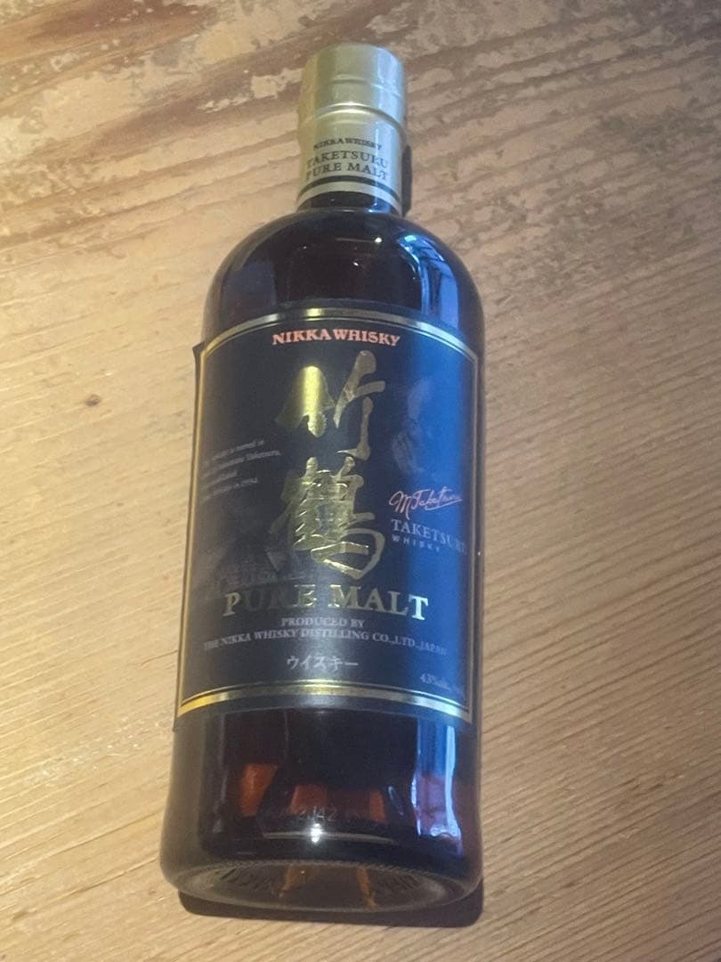 未開封 竹鶴 黒ラベル 保管品 ニッカNIKKA 700ml 旧ラベル