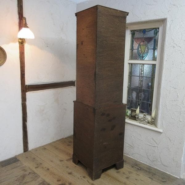 イギリス アンティーク 家具 コーナーキャビネット 飾り棚 英国 6962d