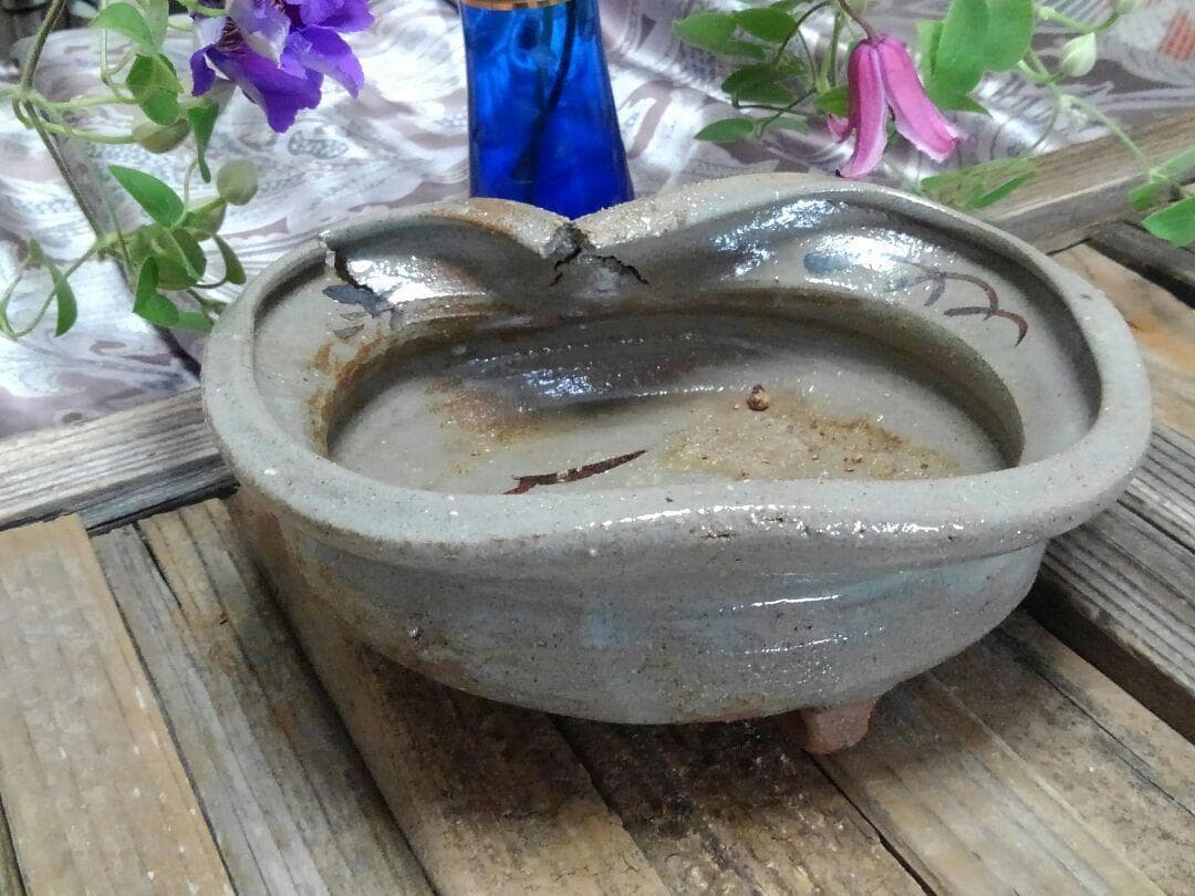 ♥骨董品 　唐津焼　 鉢 　大きく割れています　骨董　古玩