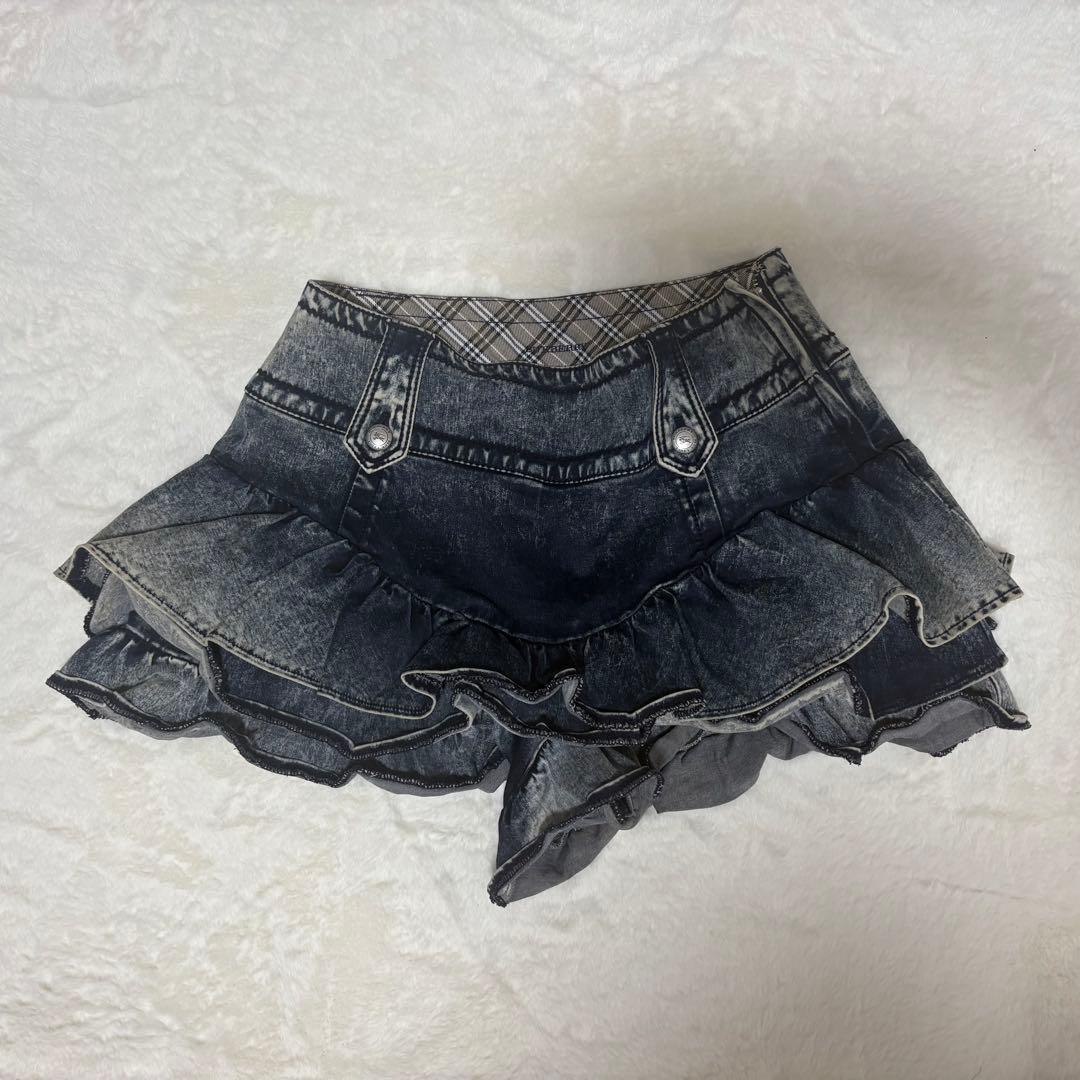 BURBERRY BLUE LABEL デニム スカパン キュロット Y2K