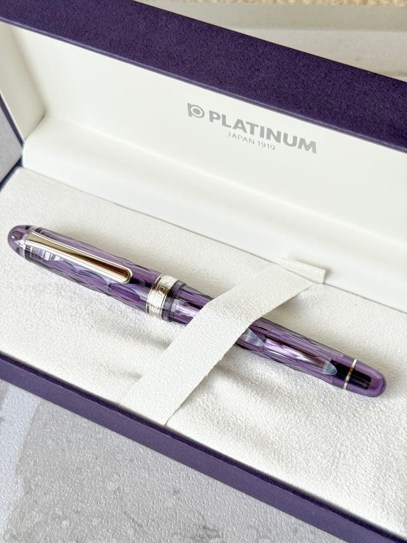 [美品・希少] プラチナ万年筆 紫雲(字幅EF)#3776センチュリー