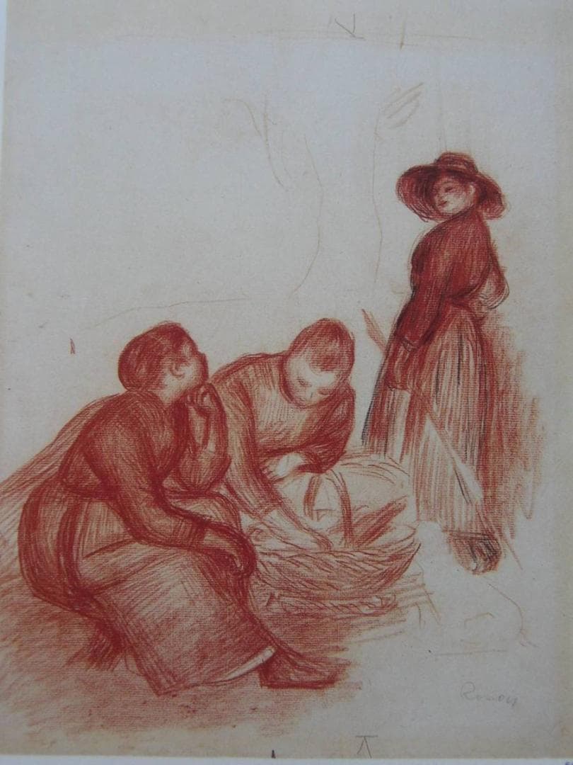 オーギュスト・ルノワール、昼食、希少な画集より、新品高級額